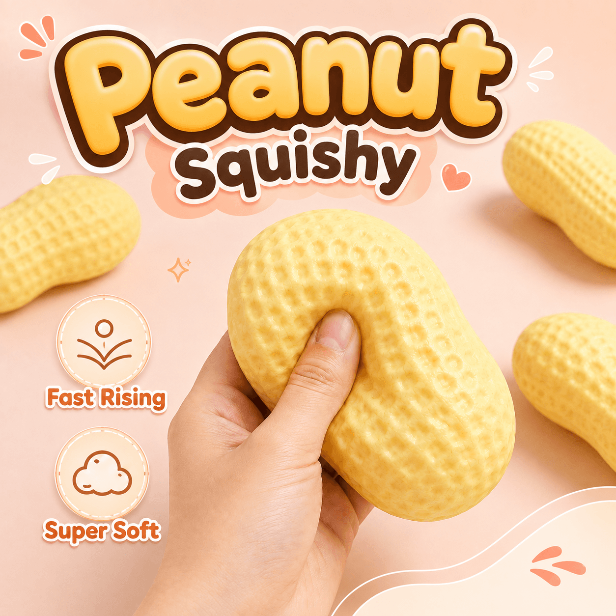 Peanut Squishy (Fast Rising)