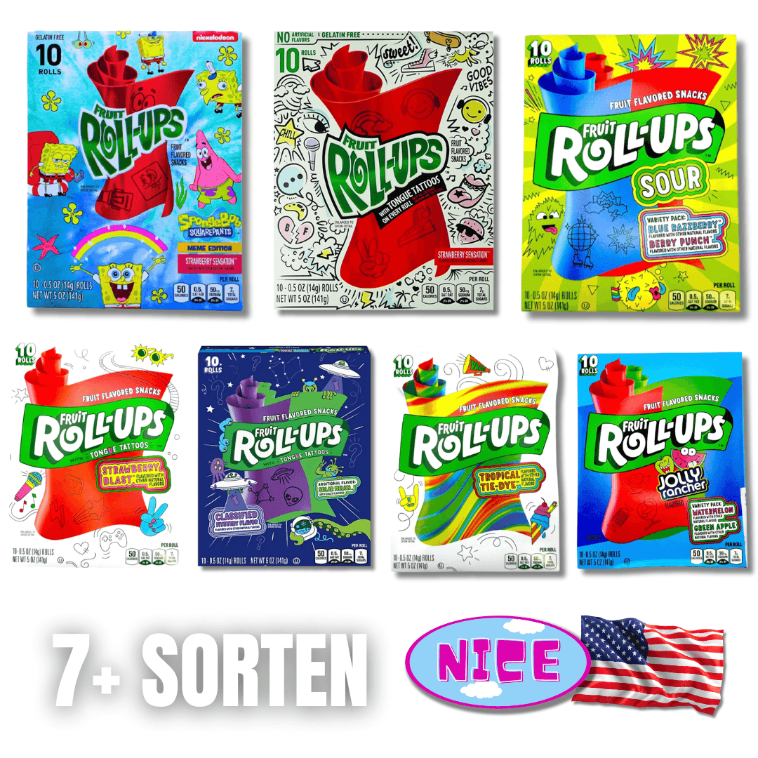 🍓🍭 Fruit Roll-Ups – der OG-Snack aus den USA