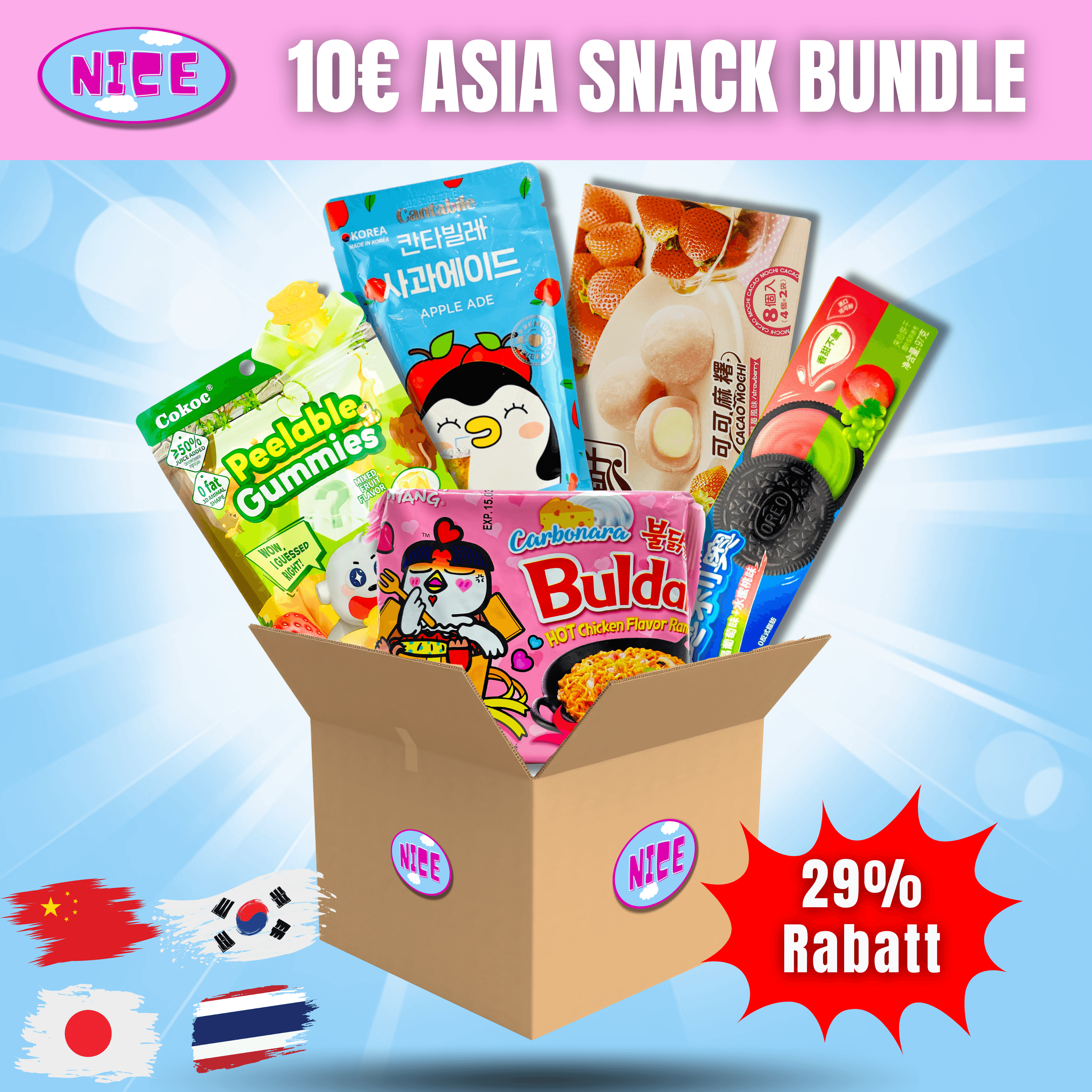 10€ Asiatische Snacks Bundle