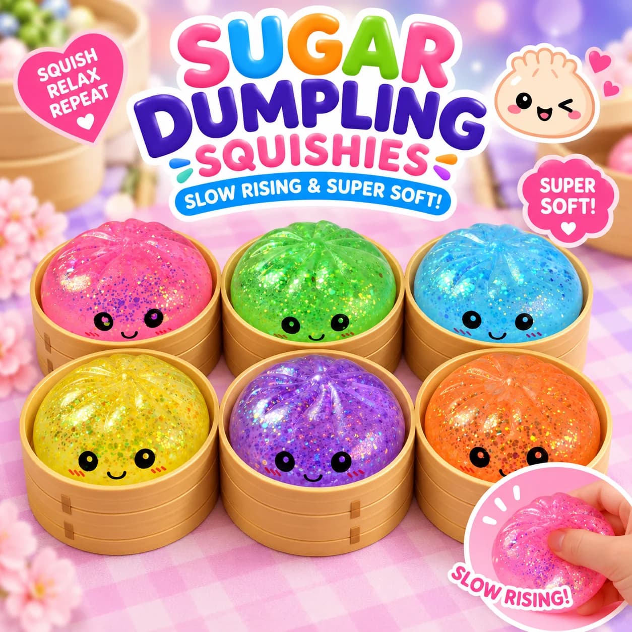 Dumpling Sugar Squishy (Slow Rising / 8.5cm)