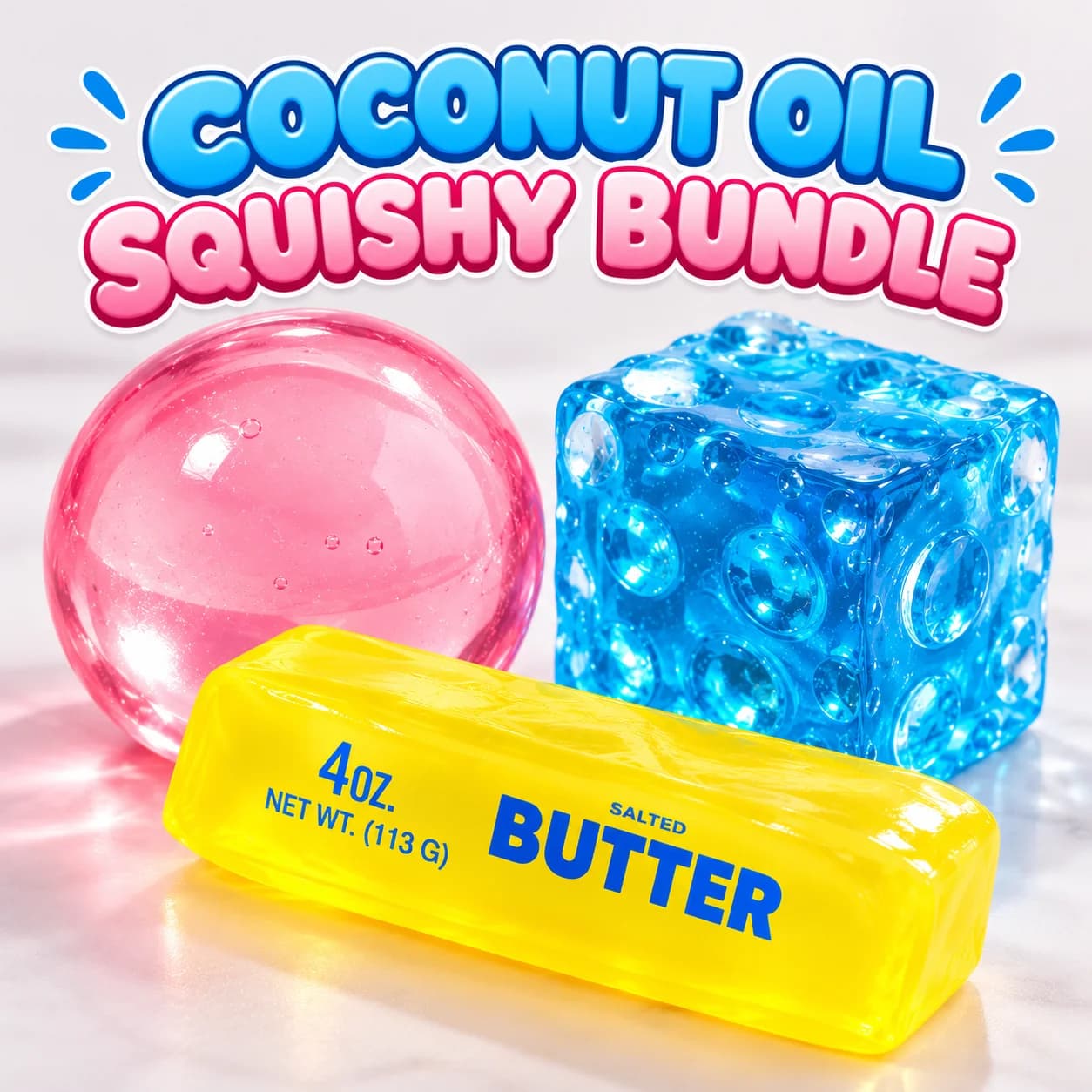 Coconut Oil Squishy Bundle
