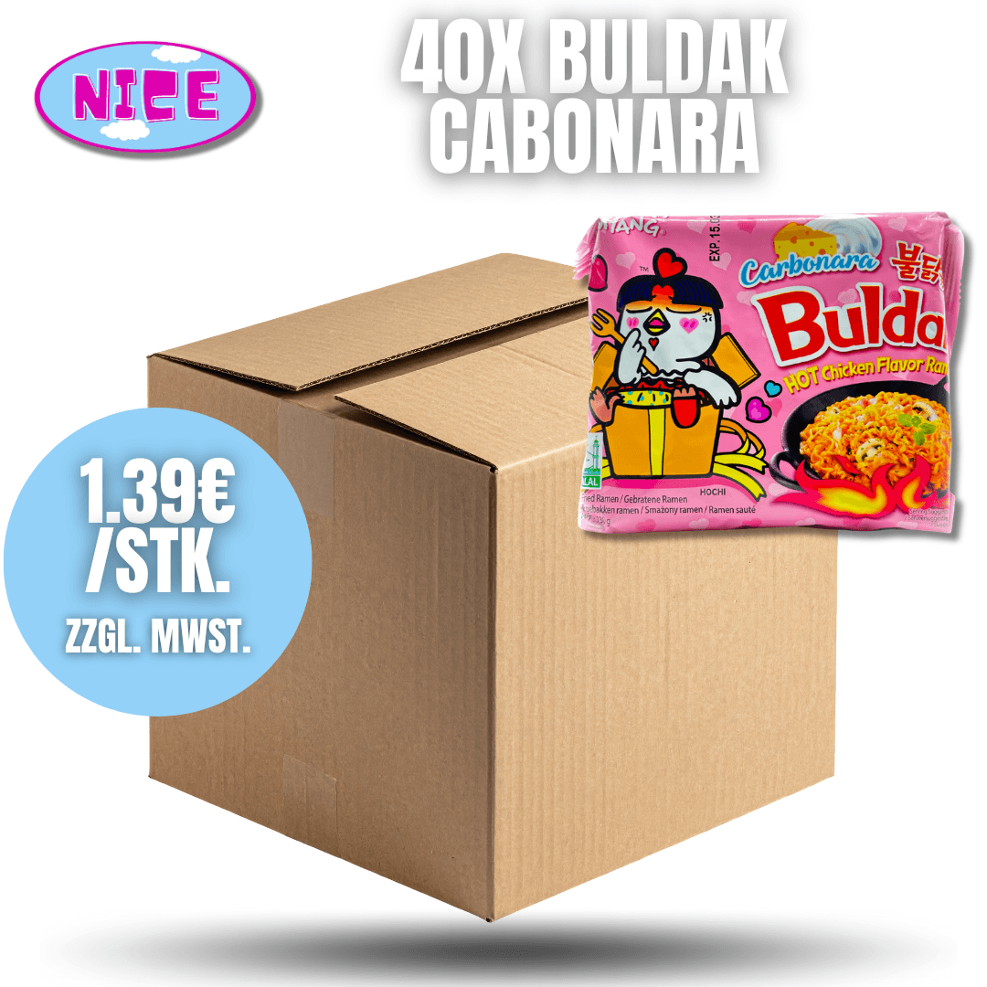 🔥 Buldak Carbonara Ramen – 40er Karton