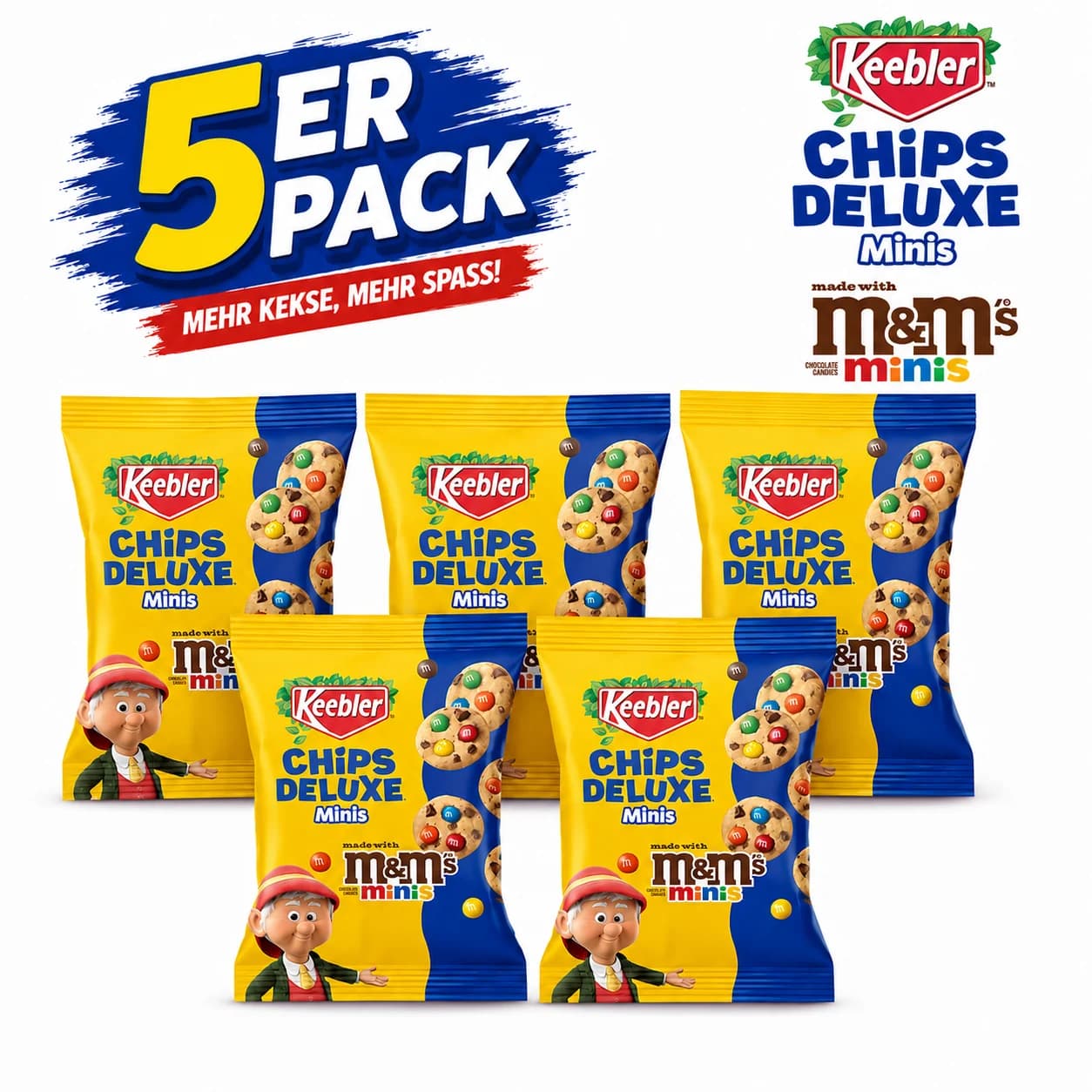 5x M&M Keebler Cookies (Vorteilspack)