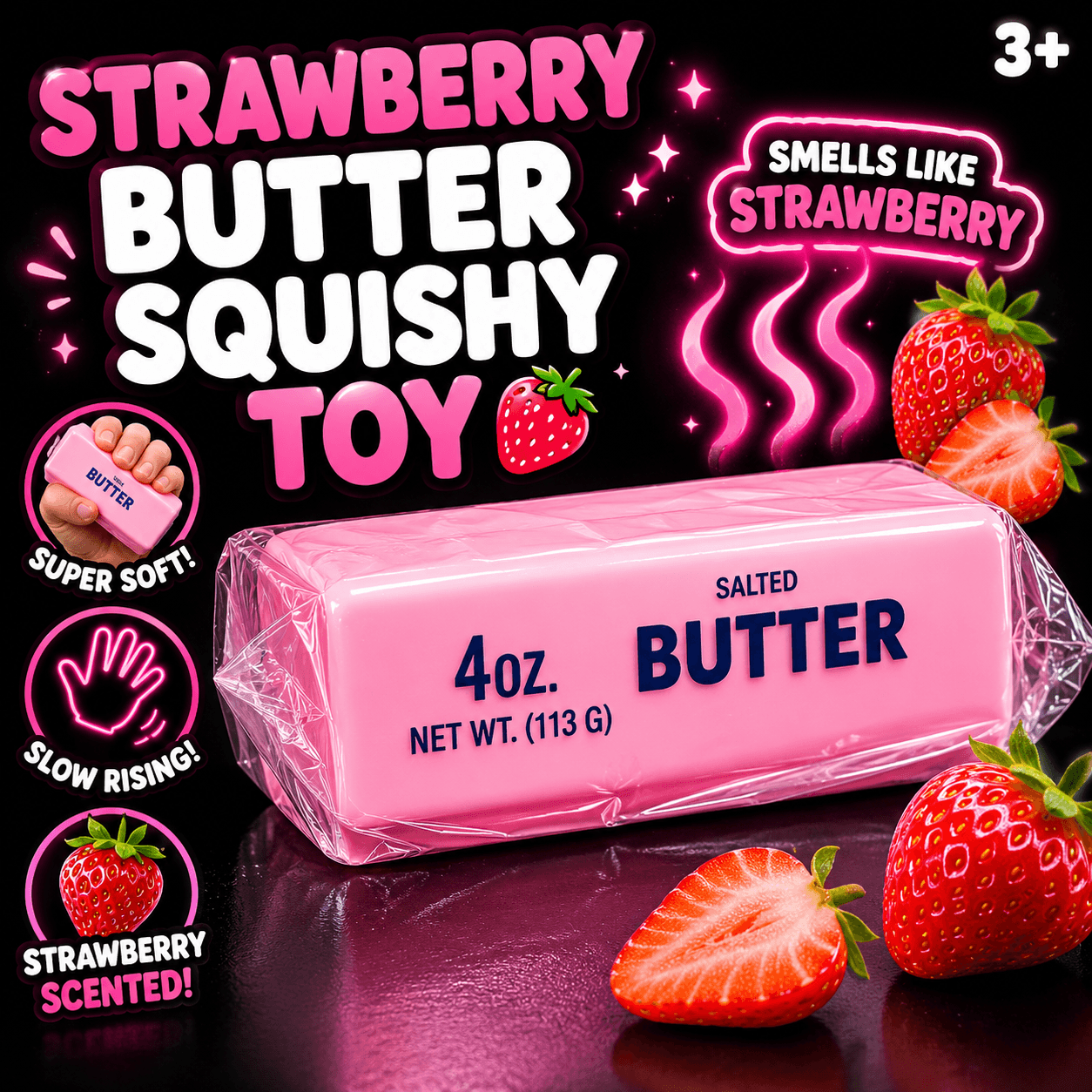 Erdbeer Butter Squishy (Slow Rising)