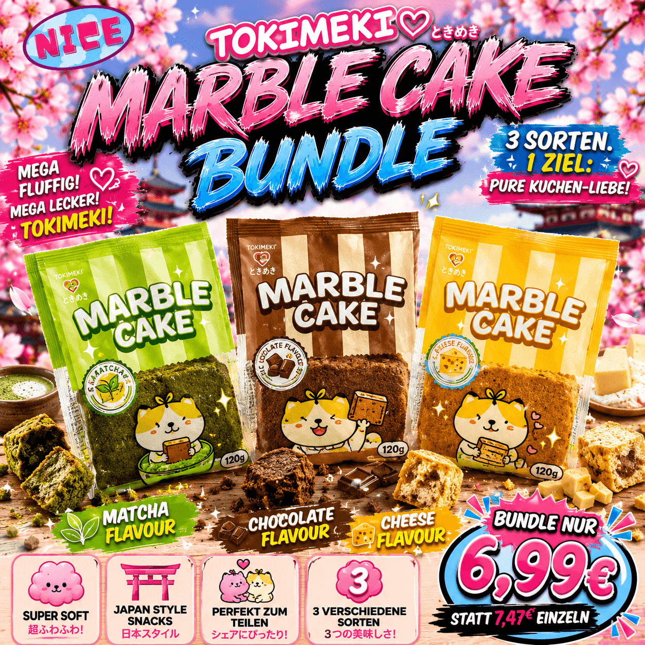 Tokimeki Marble Cake Bundle