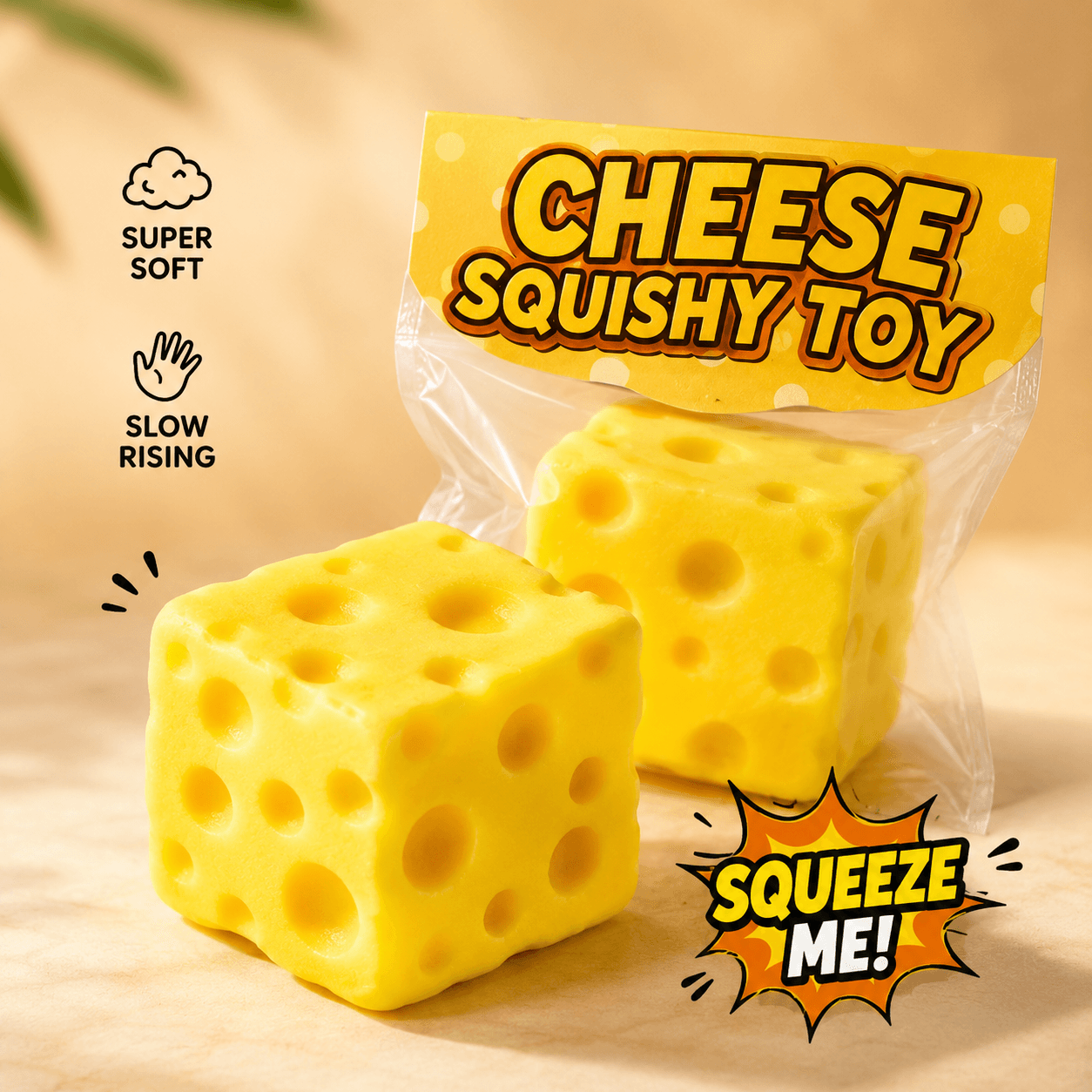 Cheese Squishy (Slow Rising)