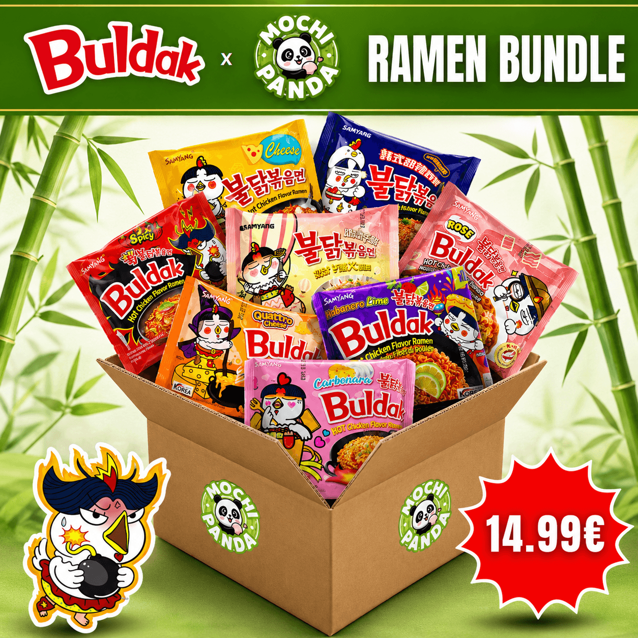 Samyang Buldak Ramen Bundle – 6 Sorten Mix