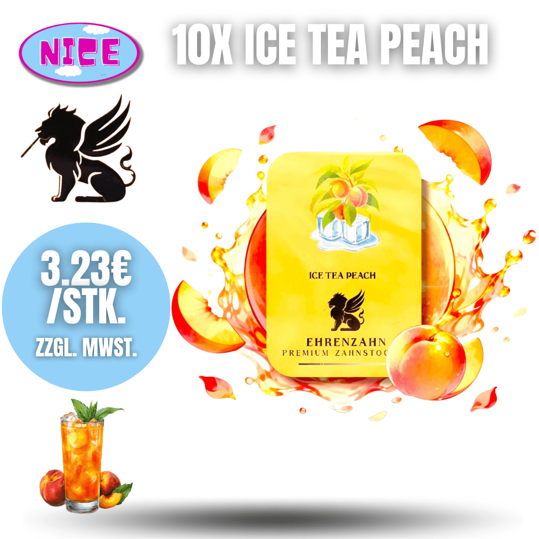 🦷 Ehrenzahn Premium Zahnstocher – 10 Stück Display