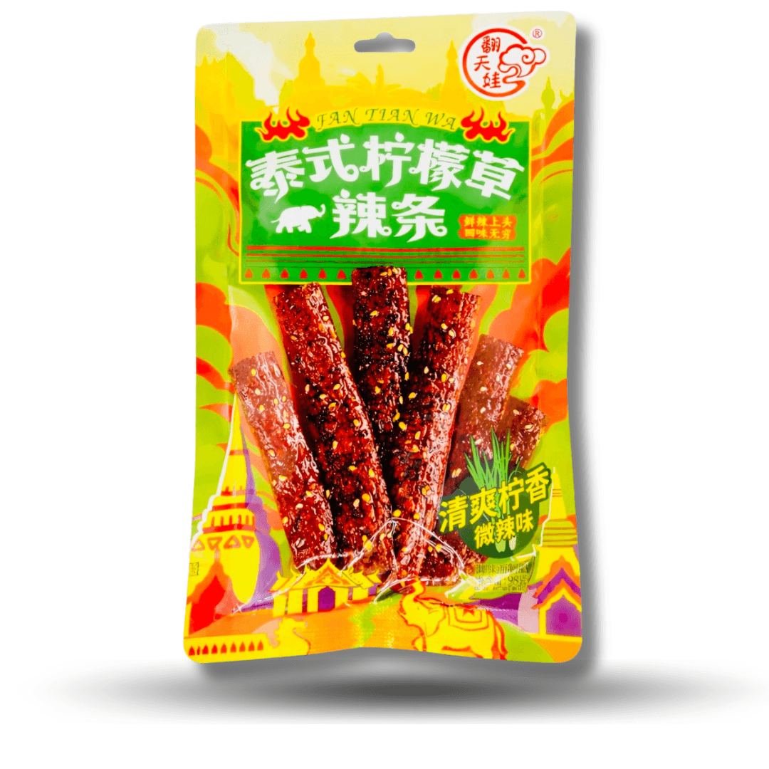 🌶️🍋 Latiao Lemongrass – Thai Style Spicy Strips