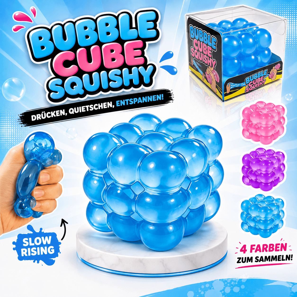 Cube Squishy (Bubble Style)