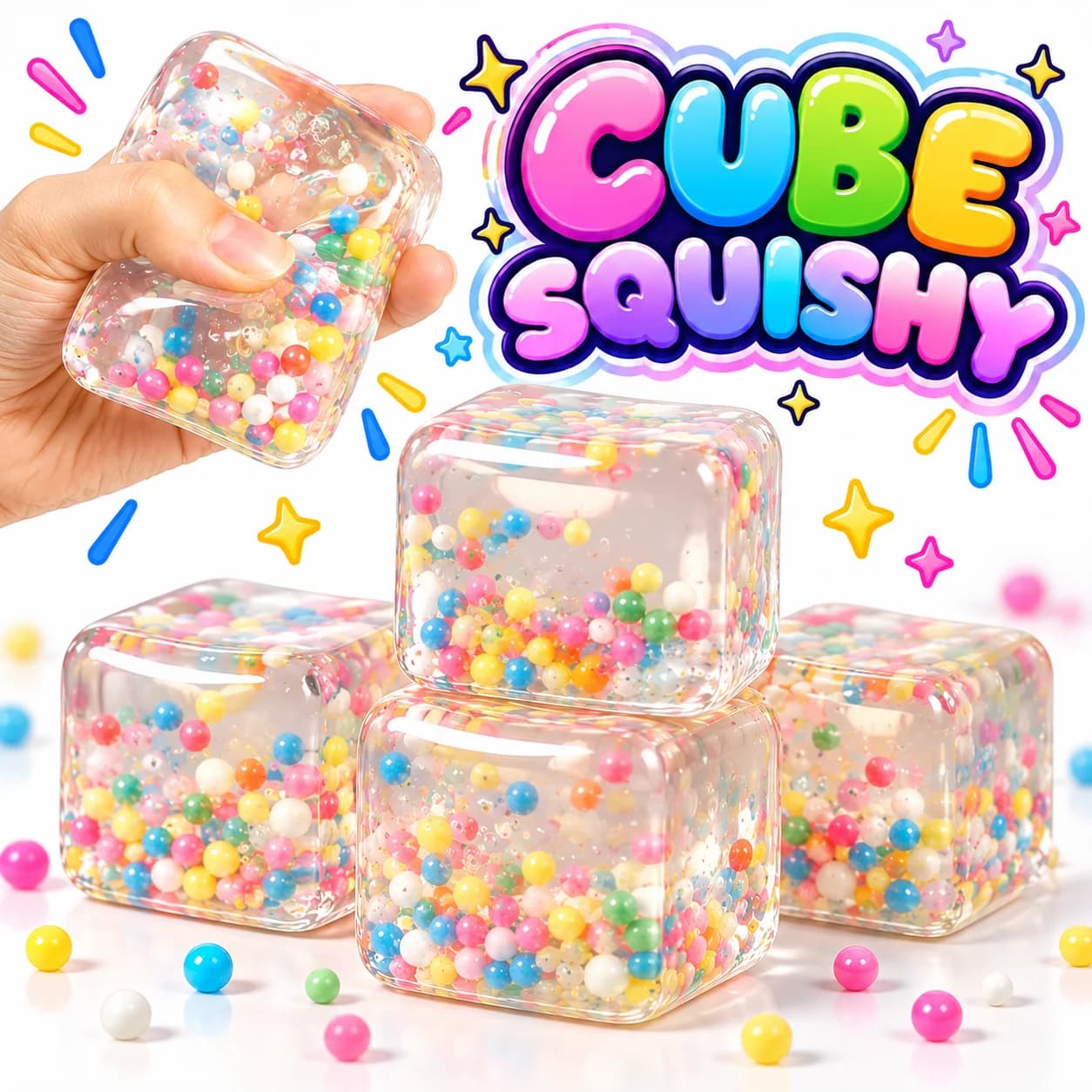 Cube Squishy mit Nerds