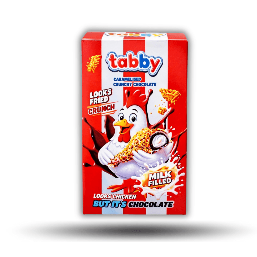 🍗🍫 Tabby Crunch Chocolate – Milk Filled