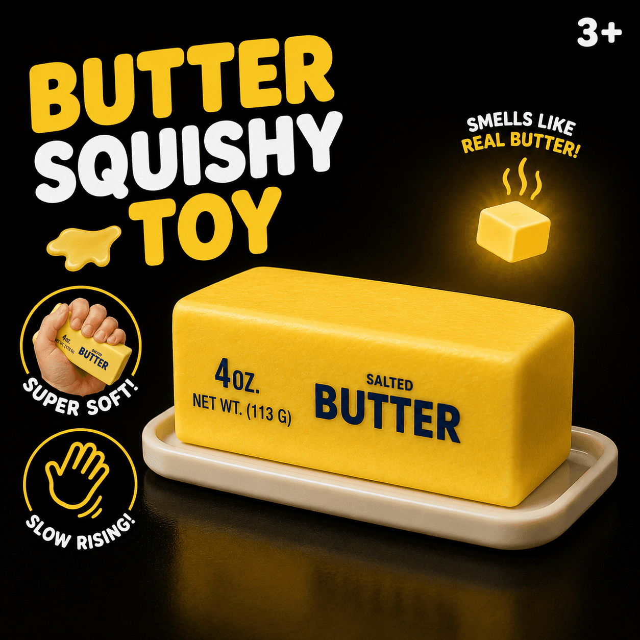 Classic Viral Butter Squishy (Slow Rising)