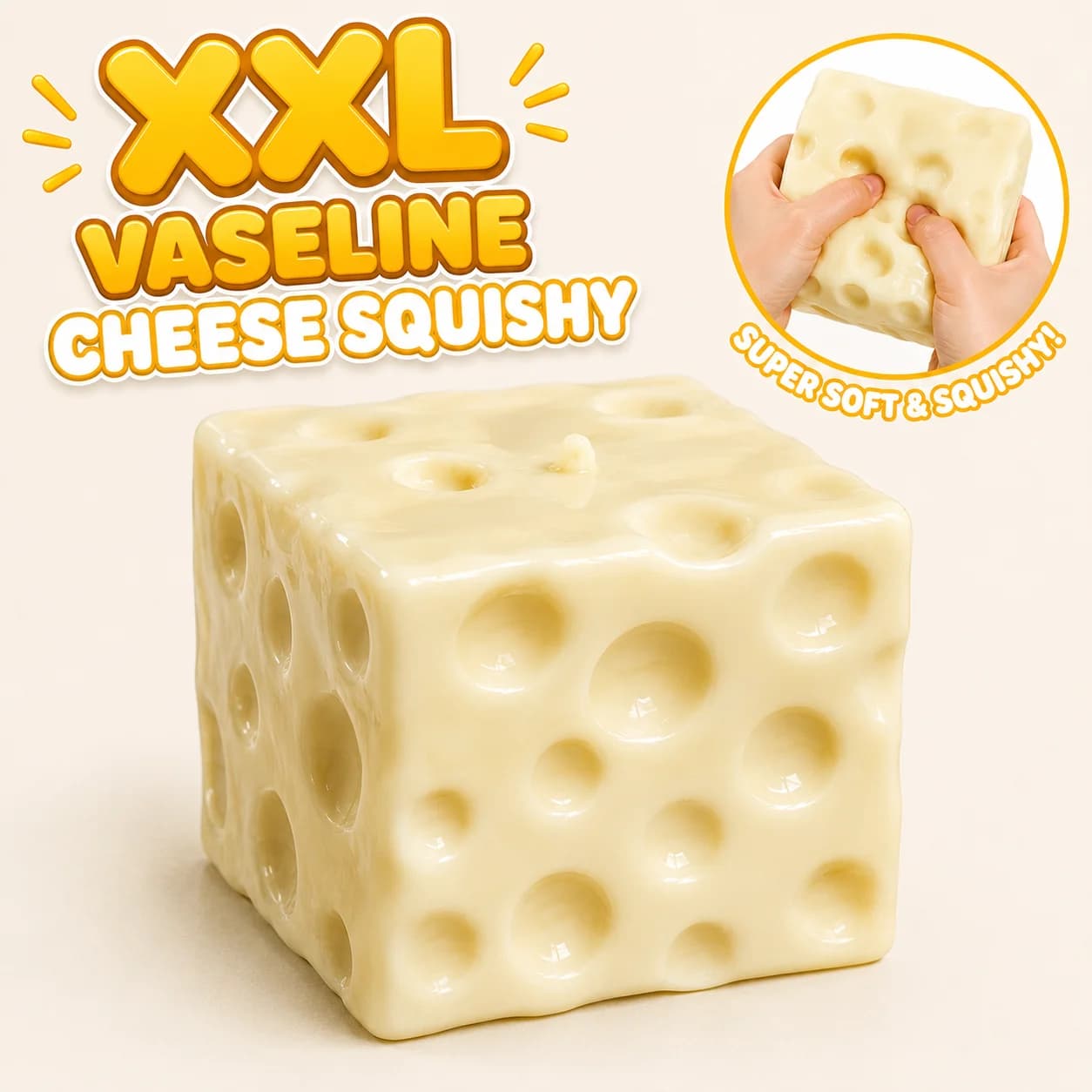 XXL Vaseline Cheese Squishy (10cm)