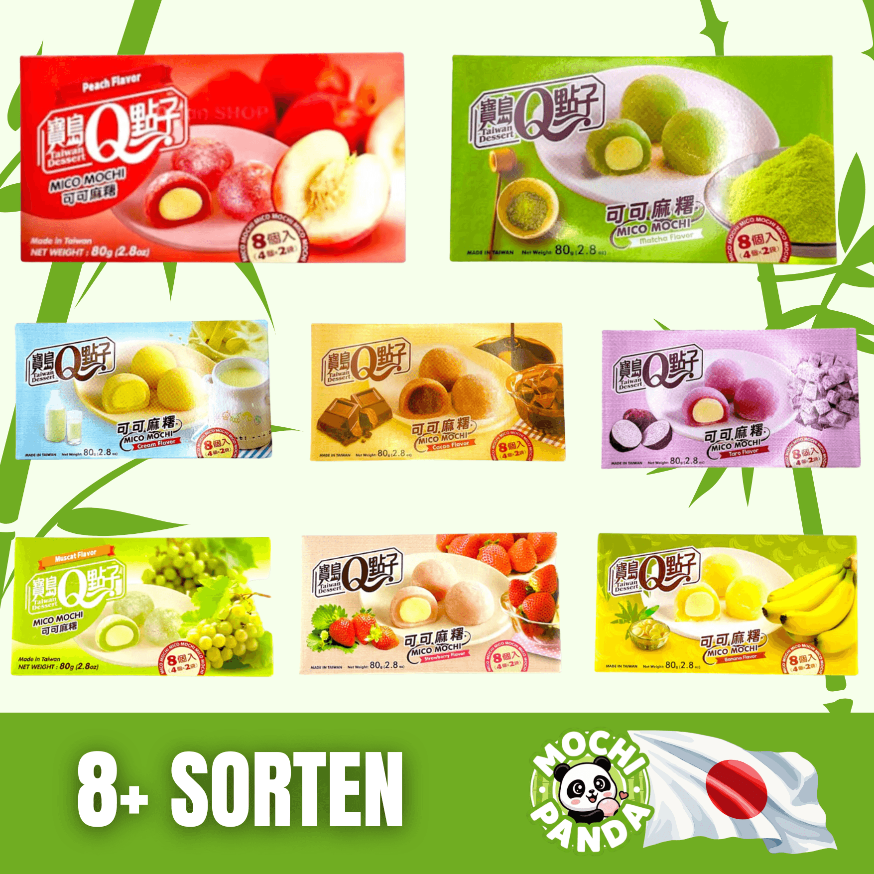 Mico Mochis verschiedene Sorten